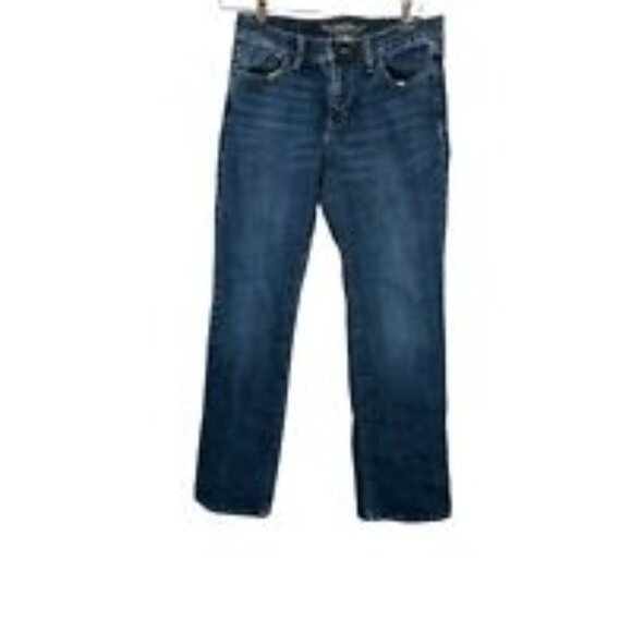 Old Navy Jeans Womens 4 Short Straight Leg Mid Rise Stretch Denim Pants - Picture 7 of 8